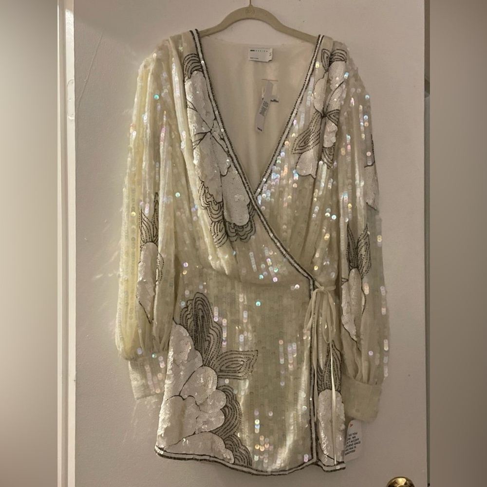 ASOS Sequin Wrap Dress